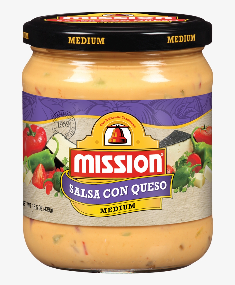 Salsa Con Queso Dip - Mission Tortilla Chips, transparent png download