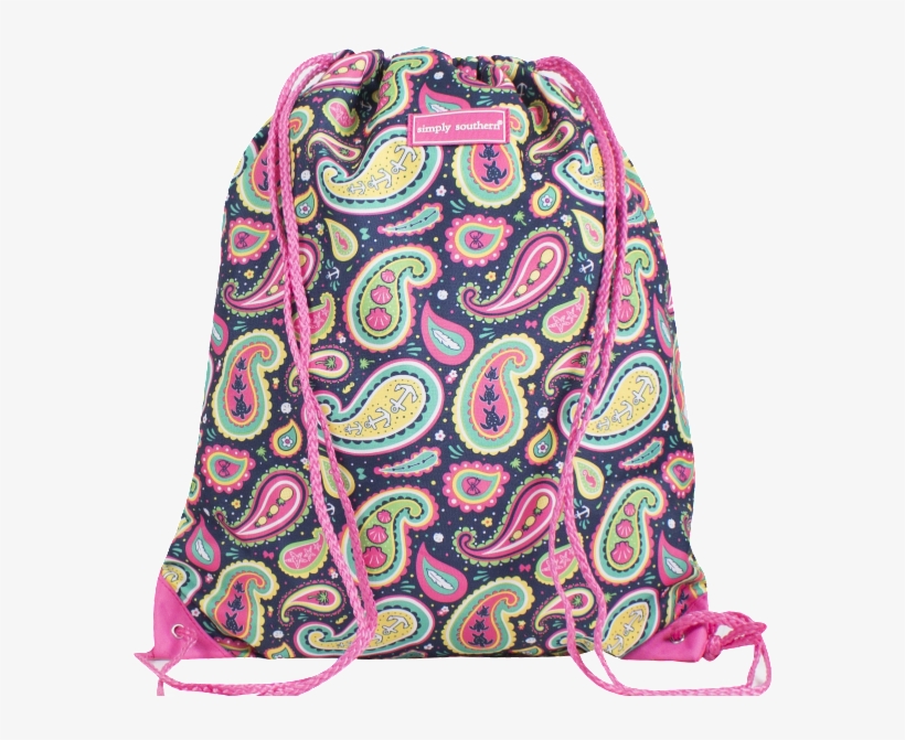 Simply Southern Draw String Tote In Paisley - Shoulder Bag, transparent png download