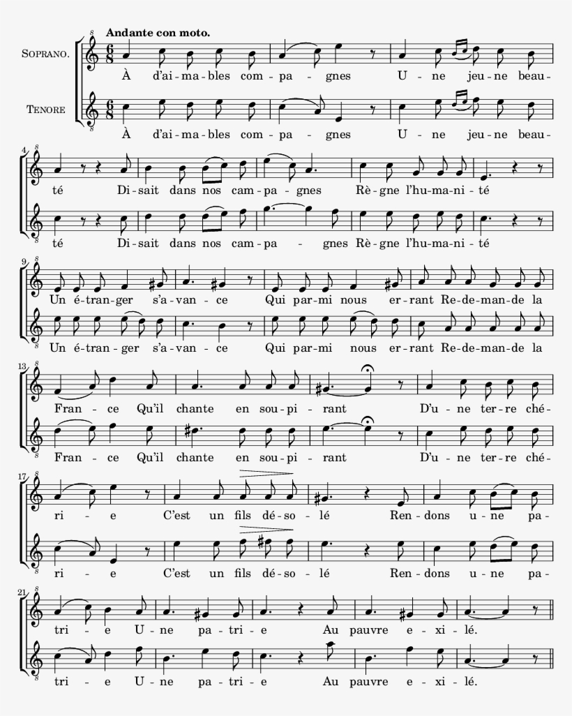 Œuvres Complètes De Béranger/l'exilé - Rock My Soul Noten, transparent png download