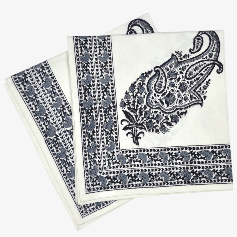 Napkin Paisley Black - Paisley, transparent png download