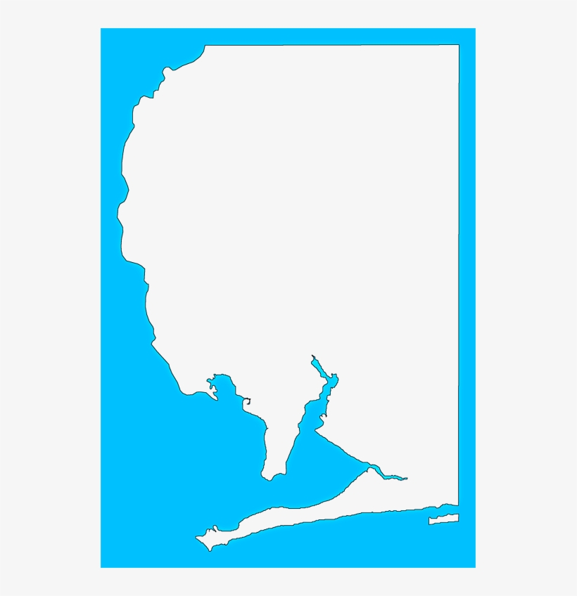 A Plain Frame Map Of Santa Rosa - Illustration, transparent png download