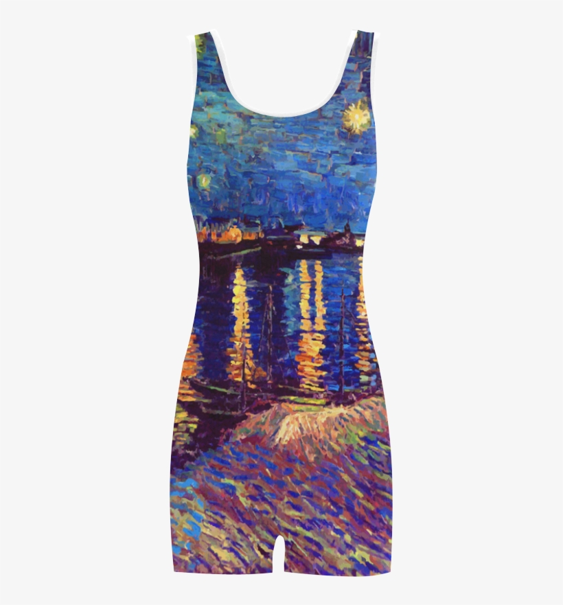 Van Gogh Starry Night Over Rhone Classic One Piece - Vincent Van Gogh, transparent png download