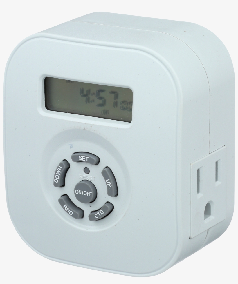 Indoor Weekly Digital Round Timer 2-outlet Grounded - Cuckoo Clock, transparent png download