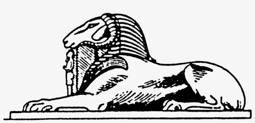 Zoom Rams Head Sphinx Rubber Stamp - Illustration, transparent png download