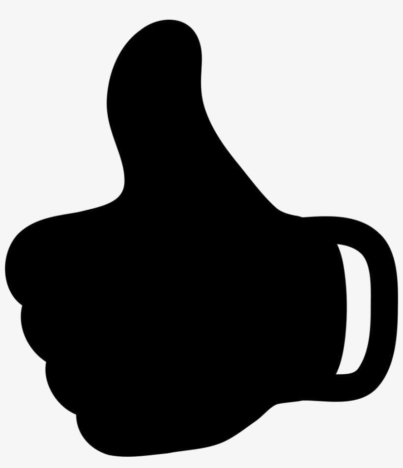 Thumb Up Black Hand Symbol Comments - Good Icon, transparent png download