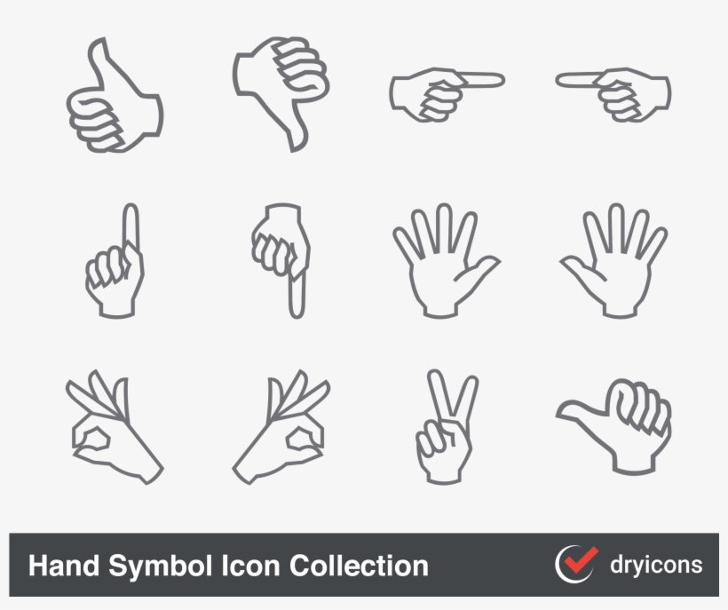 Dryicons On Twitter - Thumbs Up Symbol, transparent png download