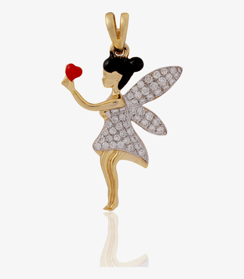 Adorable Fairy Gold Pendant - Figurine, transparent png download
