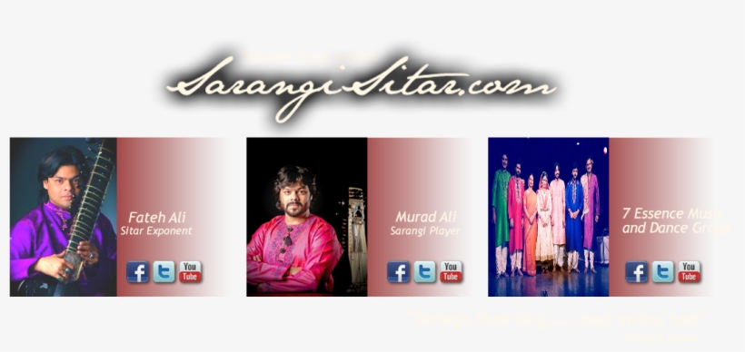 Fateh Ali Sitar Player & Murad Ali Sarangi Player Delhi - Banner, transparent png download