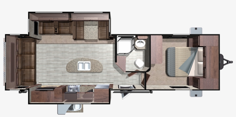 2018 Mesa Ridge Travel Trailers By Highland Rv - 2019 Travel Trailer Floorplans, transparent png download