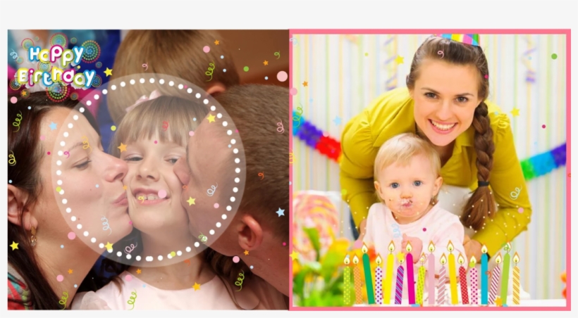 Birthday Collage App Video - Collage, transparent png download