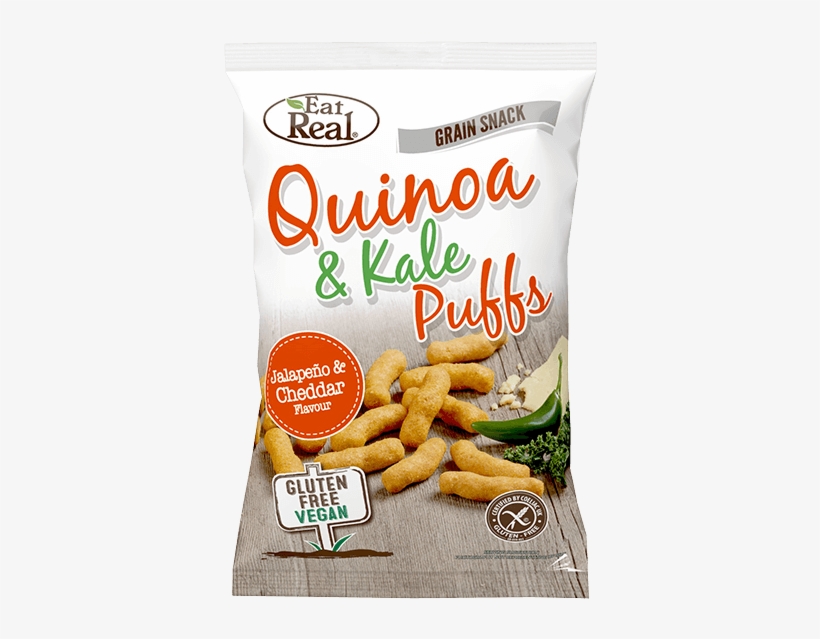 Eat Real Jalapeño & Cheddar Quinoa & Kale Puffs 113g - Quinoa And Kale Puffs, transparent png download