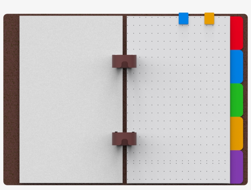 This Allows The Use Of Different Page Rulings And Dividers - Metal, transparent png download