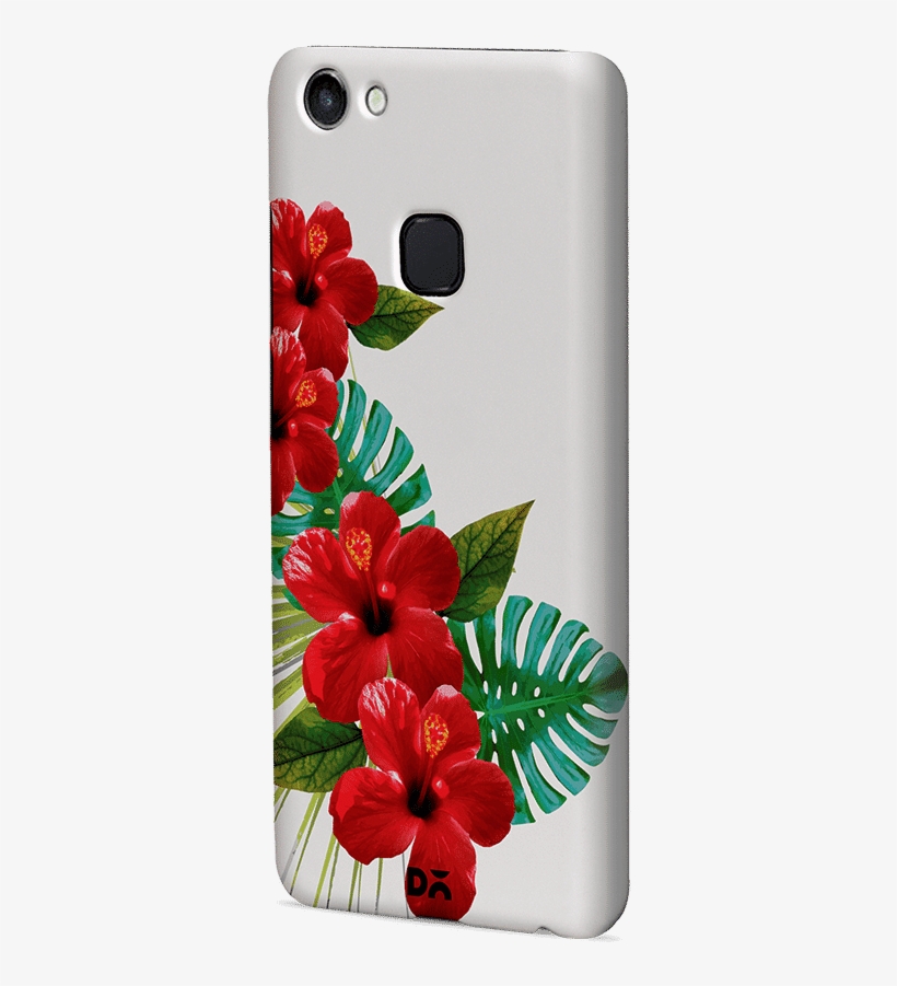 Dailyobjects Tropical Flowers Case Cover For Vivo V7 - Mobile Phone Case, transparent png download