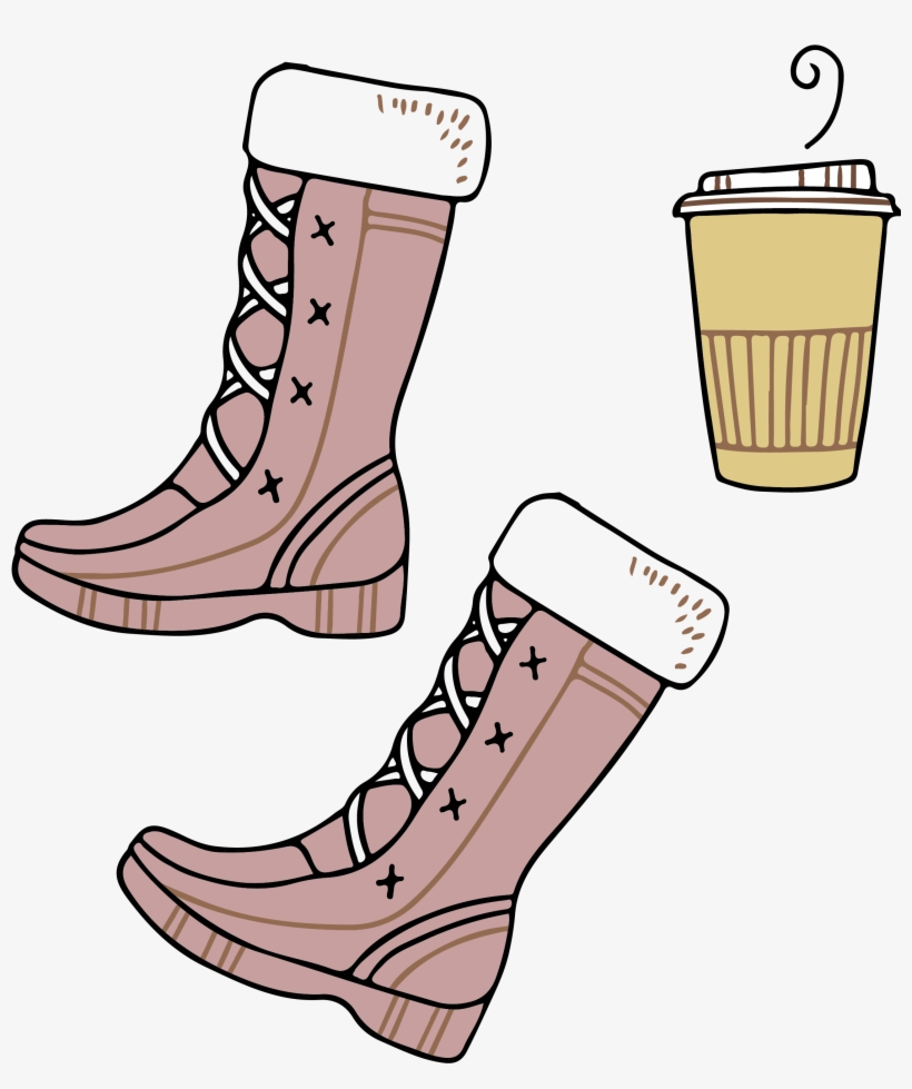 Png Freeuse Library Shoe Clothing Winter Transprent - Snow Boots Illustration Png, transparent png download