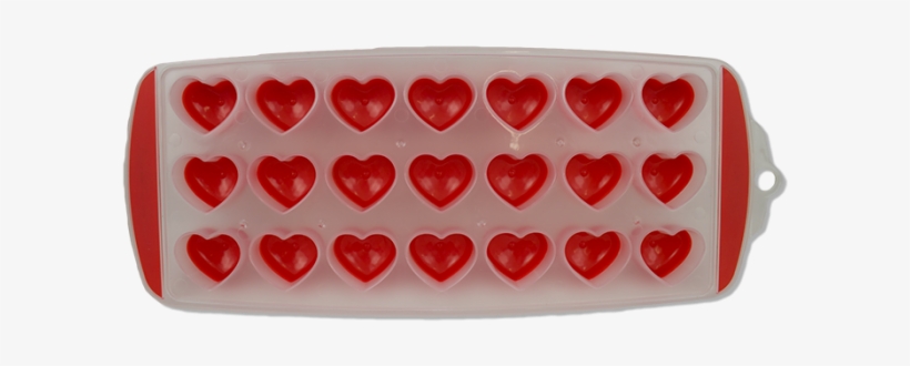 Kitchen Collection Push Button Heart Ice Tray - Silicone Ice Cube Heart, transparent png download