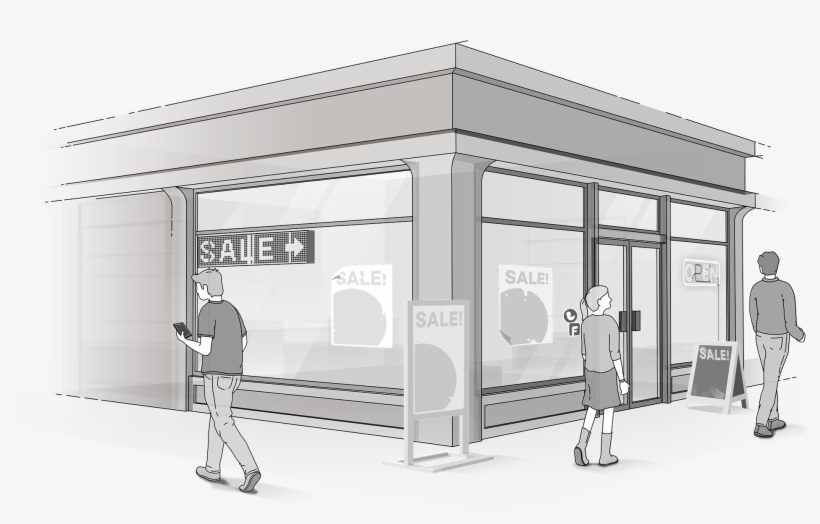 What Does The Storefront Of The Future Look Like Slide - Architecture, transparent png download