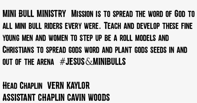 Mini Bull Ministry Mission Is To Spread The Word Of - Number, transparent png download