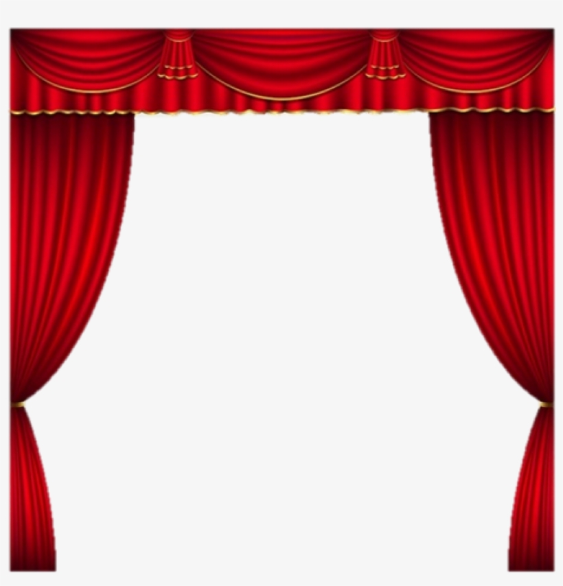 Cropped Curtains 1 - Curtain Clipart Png, transparent png download