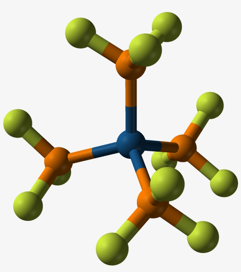 Tetrakis Platinum(0) From Xtal 2008 3d Balls - Pt Pf3 4, transparent png download