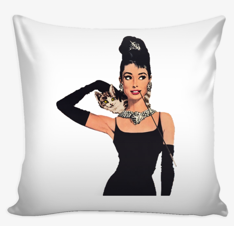 Audrey Hepburn Pillow Cover - Audrey Hepburn Breakfast At Tiffany's, transparent png download