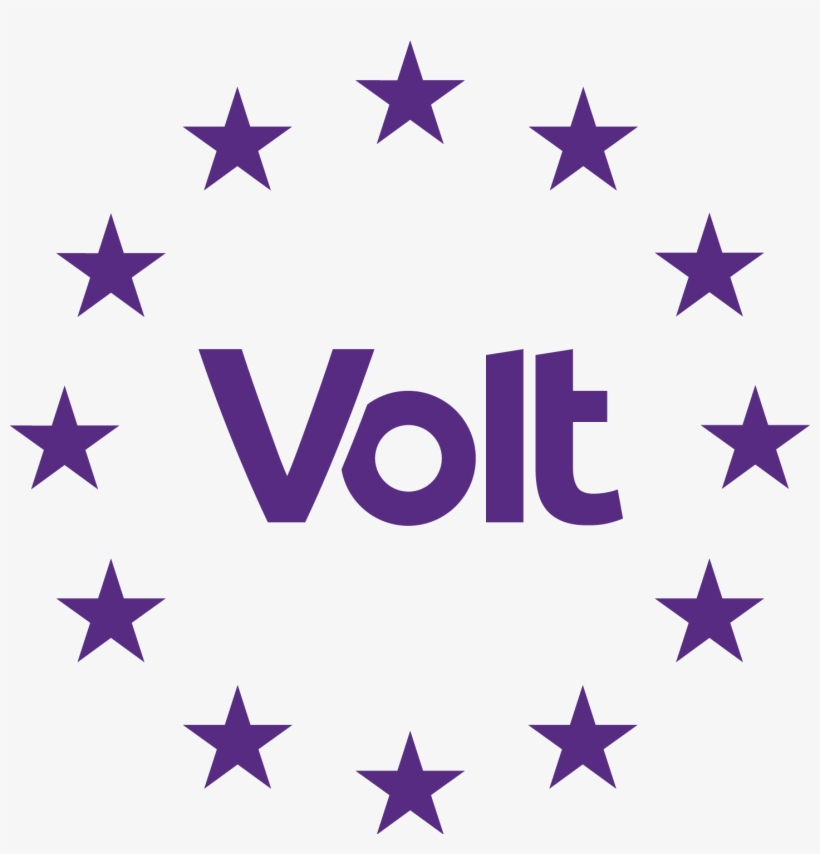 Download The Logo With Eu Stars In Purple - Volt Europa, transparent png download
