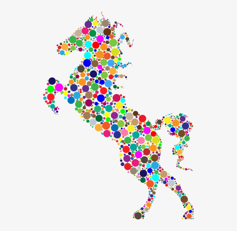 Dot Animals - Horse, transparent png download