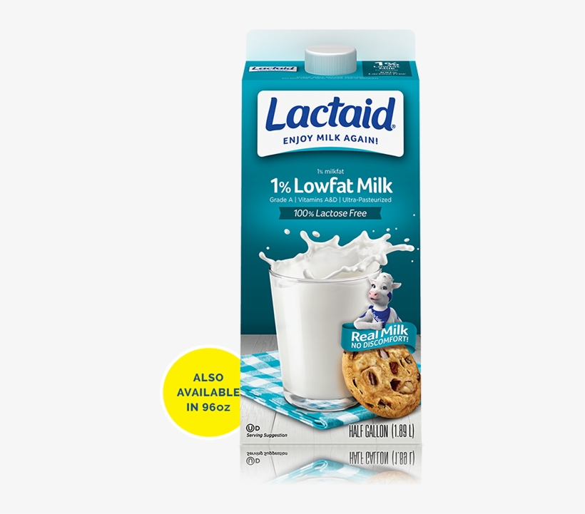 Lactaid® Lowfat 1% Milk - Lactaid Milk 1%, transparent png download