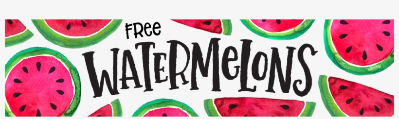 Free Graphics Makemediaco Watermelons - Watercolor Watermelons Png, transparent png download