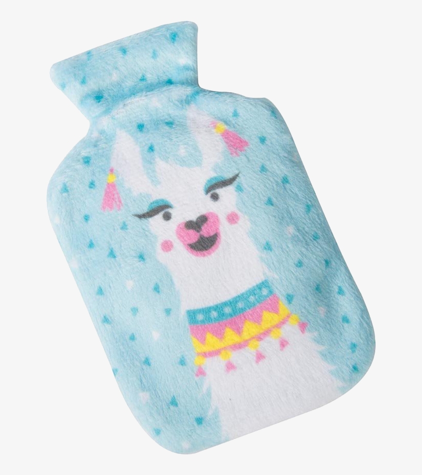 Blue Llama Pocket Hot Water Bottle - Is Gift Llama, transparent png download