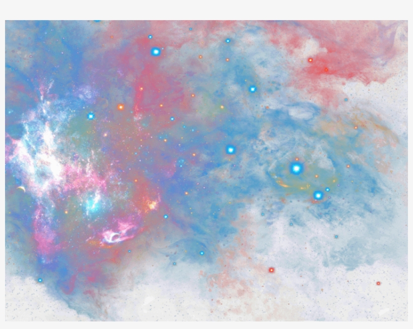 Best Starry Background Png - Sky Galaxy Watercolor Png, transparent png download