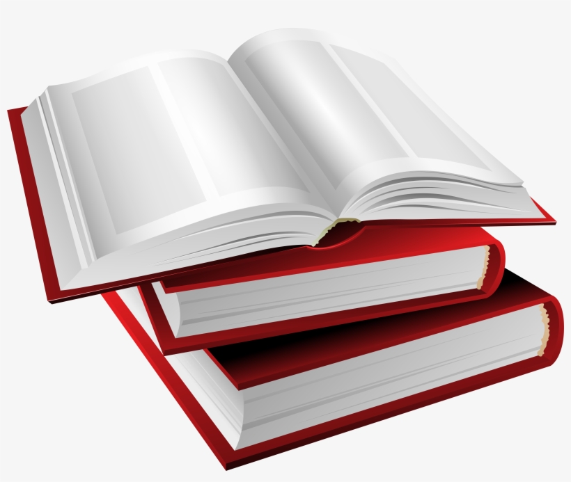 Png Open Book Black And White Transparent Open Book - Red Books Png, transparent png download