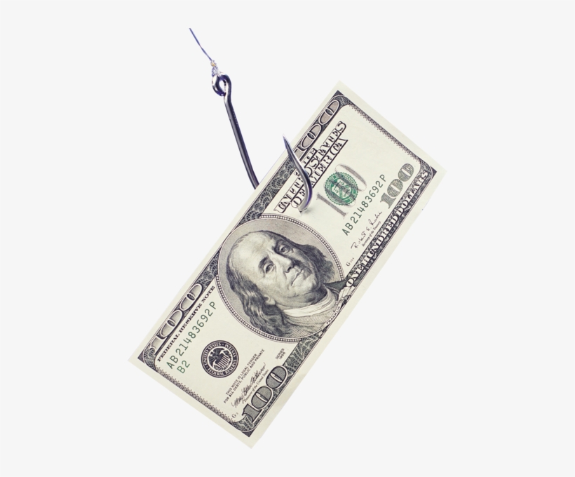 Dollar Bill On Hook - 1 Thousand Dollars Png, transparent png download
