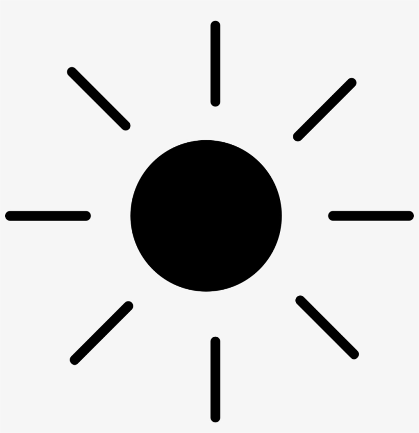 Shining Sun With Rays Comments - Silueta De Sol Png, transparent png download