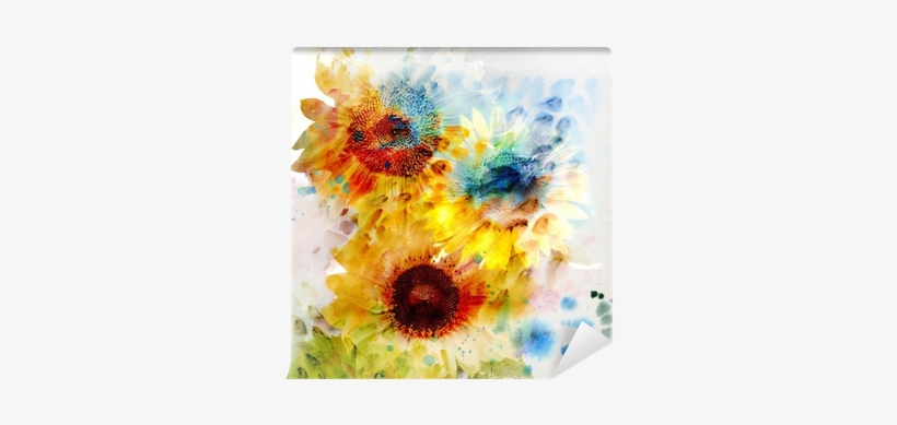 Watercolor Sunflower, transparent png download