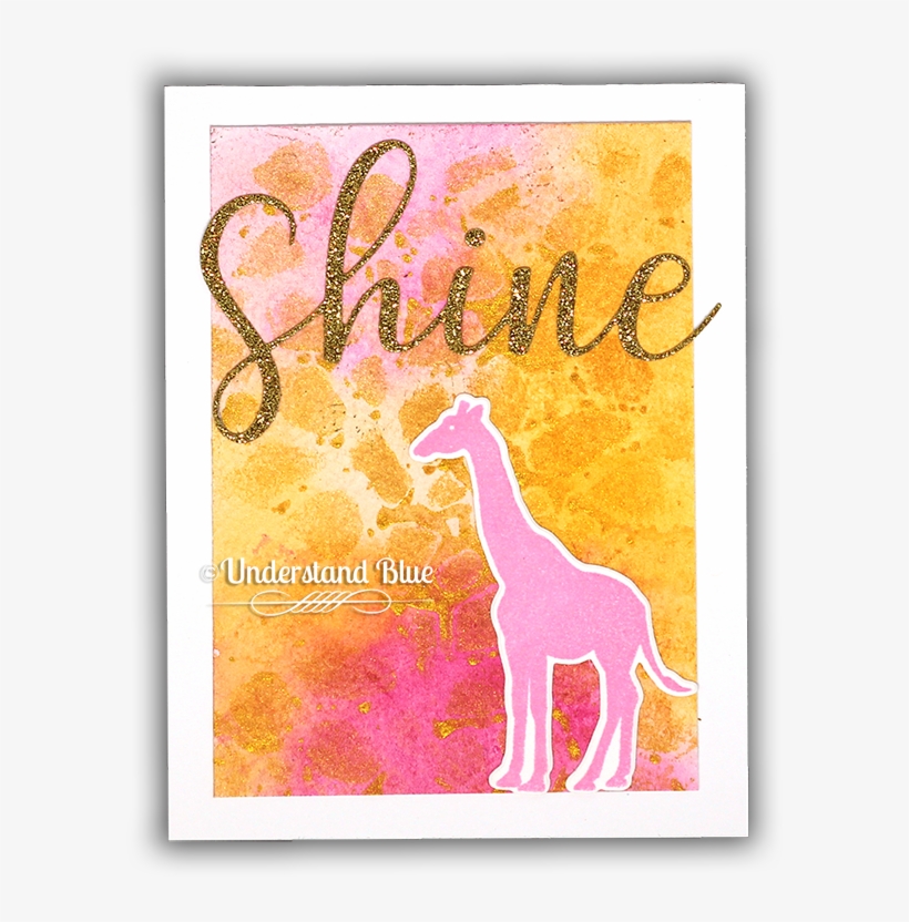 Smooch Background On Watercolor With Giraffe By Understand - Giraffe, transparent png download