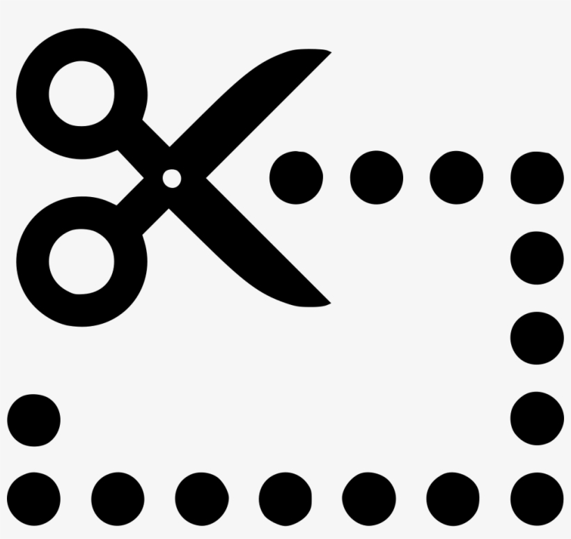 Scissors Dotted Svg Icon, transparent png download