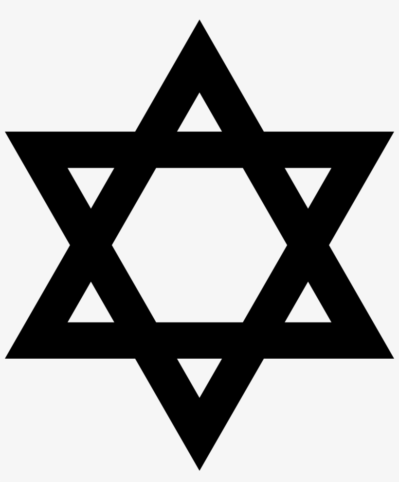 Mask Star David Image - Star Of David Black, transparent png download