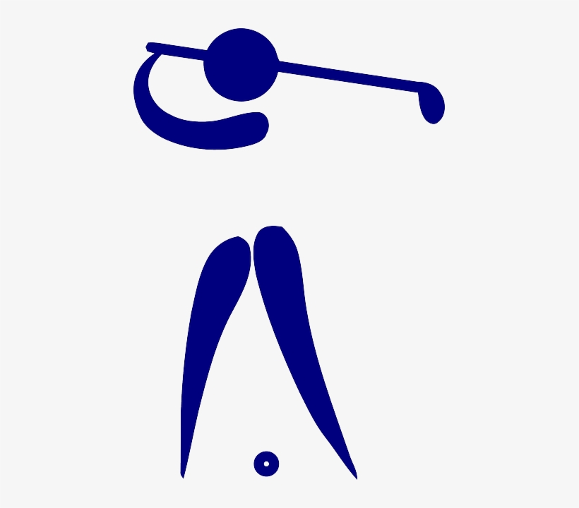 Face Above The Golf Ball - Golf Pictogram, transparent png download