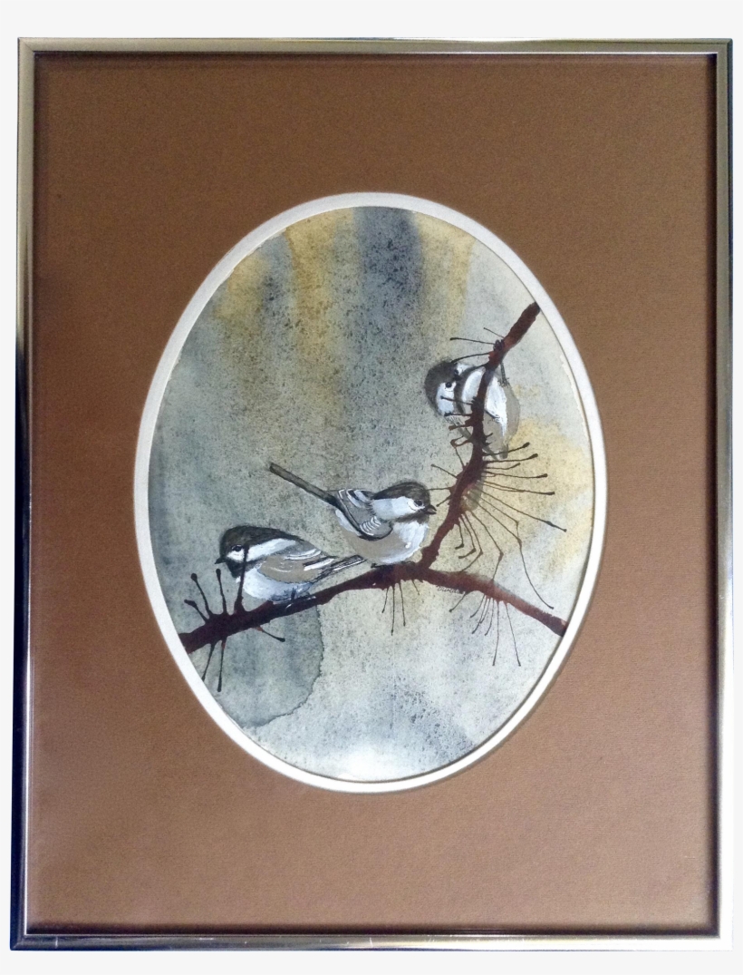Chickadee North American Titmouse Birds On A Branch, - Loon, transparent png download