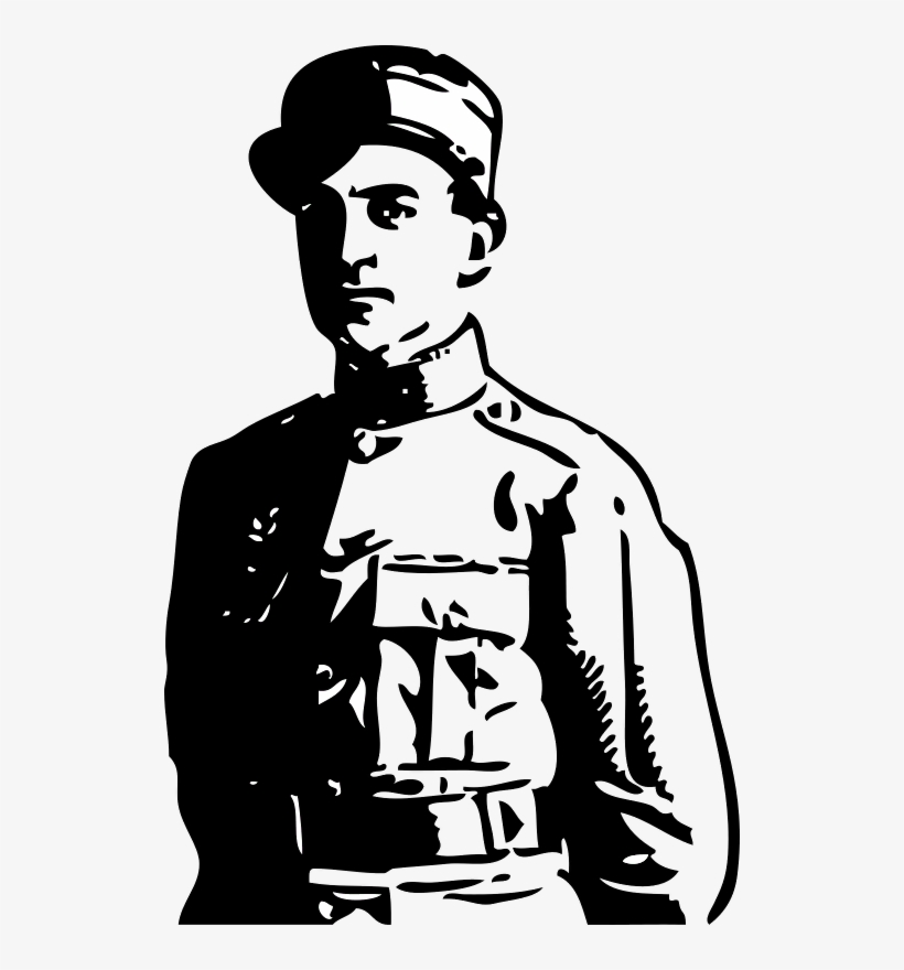 This Graphics Is The Officers Of World War I About - World War 1 Soldier Clipart, transparent png download