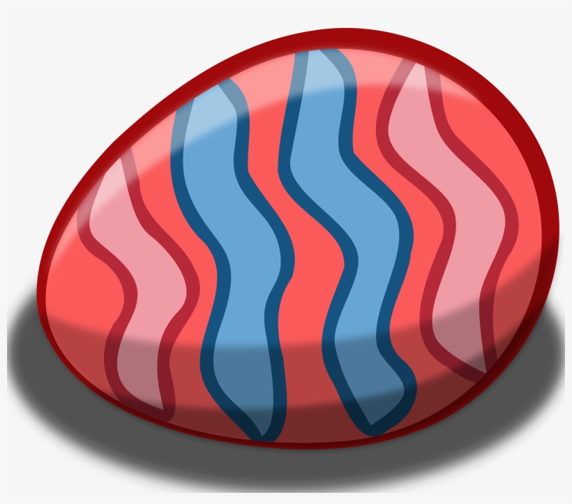 Big Image - Easter Egg Red And Blue, transparent png download
