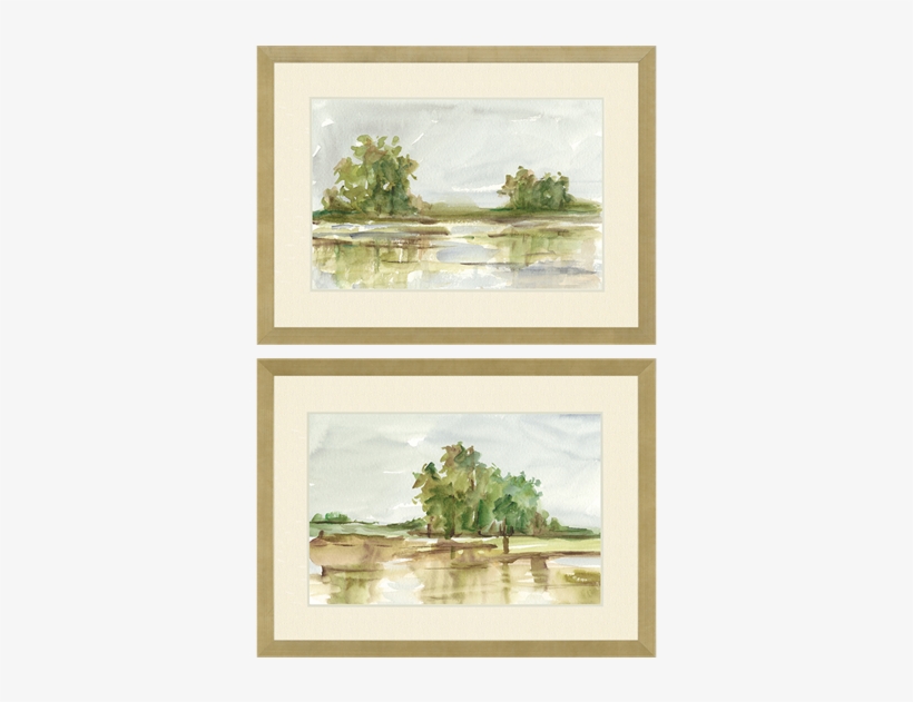 Muted Watercolor Pk/2 - Watercolor Painting, transparent png download