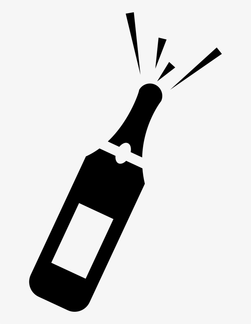 Opening A Champagne Bottle - Champagne Bottle Clipart, transparent png download