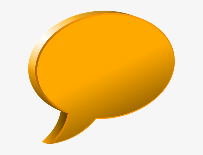 Speech Bubble Orange Transparent Png Image, transparent png download