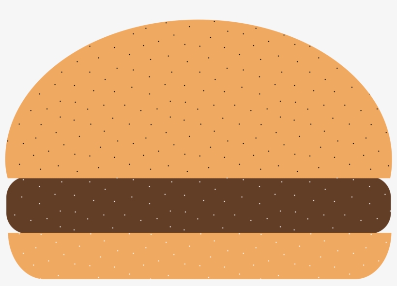 Hamburger Cheeseburger French Fries Hot Dog Fast Food - Hamburger Bun Clipart, transparent png download