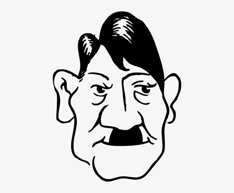 Free Vector Adolf Hitler Clip Art - Adolf Hitler Karykatura, transparent png download