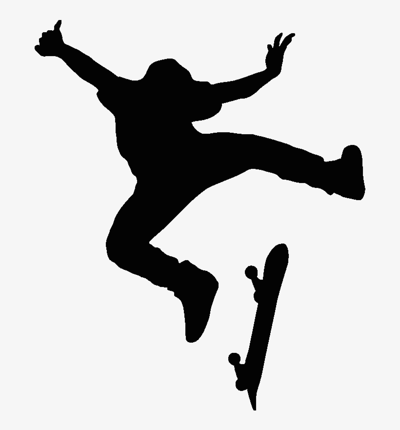 Skateboard Png Image Transparent - Skateboard Silhouette Png, transparent png download