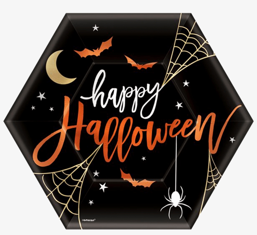 Happy Halloween Plate - Halloween, transparent png download