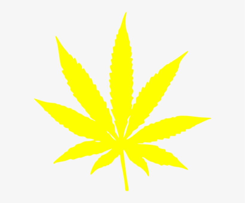 Cannabis Leaf Stars And Stripes Yellow Clip Art - White Weed Leaf Transparent, transparent png download