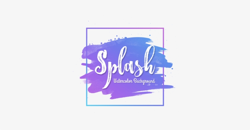 Multicolor Watercolor Brush Splash Background With - Watercolor Painting, transparent png download
